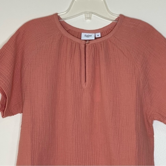 NEW Saint Tropez Canyon Clay Luisz Gauze Top US M - Picture 5 of 9